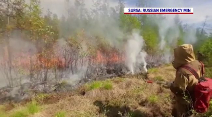 Incendiu masiv in Siberia. Flacarile au cuprins peste 550 de kilometri patrati de vegetatie Incendiu masiv in Siberia. Flacarile au cuprins peste 550 de kilometri patrati de vegetatie