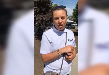 Sustinatorii PACE se plang ca o femeie, membru de partid, a fost agresata de un reprezentant PAS, la Causeni. Politia: "A calcat-o pe picior" - VIDEO