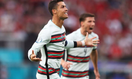 Cristiano Ronaldo a semnat o dubla in partida contra Ungariei si, astfel, a devenit cel mai bun marcator din istoria Campionatului European 