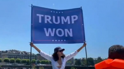 Nepoata lui Osama bin Laden, aproape de a fi arestata la summit-ul Biden-Putin, dupa ce a protestat cu un banner pro-Trump Nepoata lui Osama bin Laden, aproape de a fi arestata la summit-ul Biden-Putin, dupa ce a protestat cu un banner pro-Trump