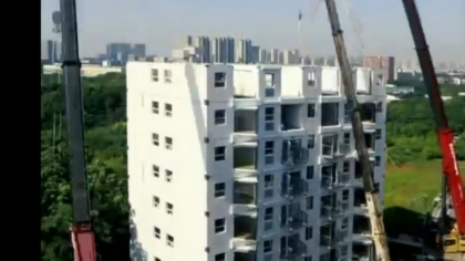 Cum au reusit chinezii sa construiasca un bloc de 10 etaje in 29 de ore Cum au reusit chinezii sa construiasca un bloc de 10 etaje in 29 de ore