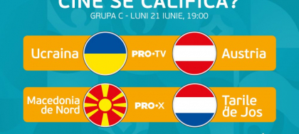 Ucraina - Austria, Macedonia de Nord - Tarile de Jos la ora 19:00 