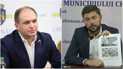 Un nou scandal intre Ion Ceban si Victor Chironda. De data aceasta s-au certat din cauza unei statii de asteptare amenajata pe o strada din centrul capitalei - FOTO