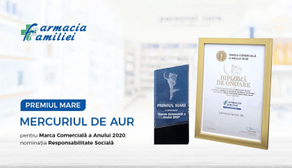 Farmacia Familiei - Marca Comerciala a Anului 2020 Farmacia Familiei - Marca Comerciala a Anului 2020