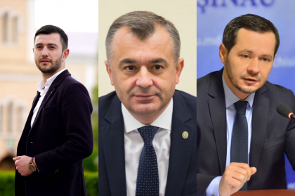 Sergiu Burlacu de la Democratia Acasa, Ion Chicu de la Partidul Dezvoltarii si Consolidarii si Ruslan Codreanu de la Puterea Oamenilor - la dezbaterile electorale “Te votezi la PRO TV"