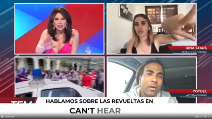 O youtuberita cubaneza a fost arestata chiar in timp ce dadea un interviu in direct: „Fortele statului sunt aici. Trebuie sa plec” O youtuberita cubaneza a fost arestata chiar in timp ce dadea un interviu in direct: „Fortele statului sunt aici. Trebuie sa plec”