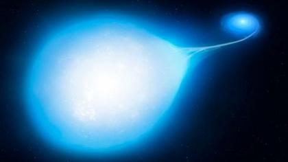 Fenomen extrem de rar. O stea in forma de lacrima si partenera ei care o „devoreaza”. Astronomii se asteapta la o supernova masiva Fenomen extrem de rar. O stea in forma de lacrima si partenera ei care o „devoreaza”. Astronomii se asteapta la o supernova masiva