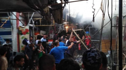 Cel putin 18 morti in urma unui atentat cu bomba produs in Bagdad - FOTO Cel putin 18 morti in urma unui atentat cu bomba produs in Bagdad - FOTO