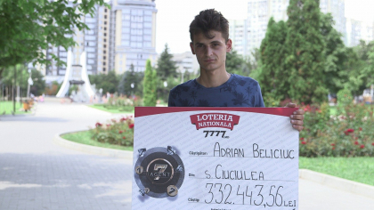 La 20 de ani a castigat jackpotul de peste 330 000 de lei al e-biletului “Agent 7” cu doar 2 lei La 20 de ani a castigat jackpotul de peste 330 000 de lei al e-biletului “Agent 7” cu doar 2 lei