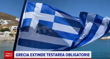 Grecia extinde testarea obligatorie. Toti angajatii nevaccinati din turism se vor testa in mod regulat - VIDEO