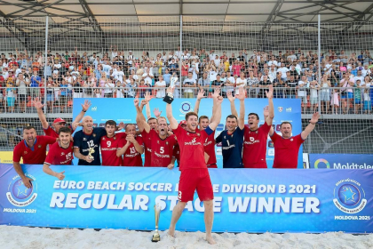 Moldova a castigat calificarile Campionatului European de fotbal pe plaja