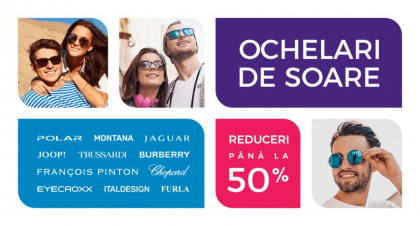 Mega reduceri la ochelari de soare originali / pana la 50% Mega reduceri la ochelari de soare originali / pana la 50%