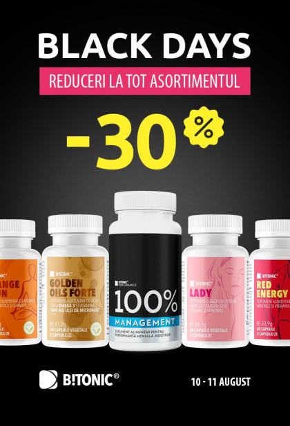 Daca tinta finala e starea de bine, profita de oferta de -30% la produsele Bitonic din reteaua Farmacia Familiei! Daca tinta finala e starea de bine, profita de oferta de -30% la produsele Bitonic din reteaua Farmacia Familiei!