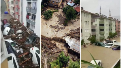 Inundatii devastatoare in Turcia. Cel putin 5 morti in nordul tarii, lovit de un ciclon Inundatii devastatoare in Turcia. Cel putin 5 morti in nordul tarii, lovit de un ciclon
