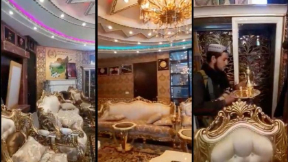 Luxul orbitor in care traia un general afgan care a fugit din calea insurgentilor. Imagini filmate de talibani in palatul lui - VIDEO Luxul orbitor in care traia un general afgan care a fugit din calea insurgentilor. Imagini filmate de talibani in palatul lui - VIDEO
