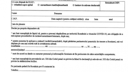 Ce formulare trebuie completate la intrarea în România. Descarcă de aici modelul Ce formulare trebuie completate la intrarea în România. Descarcă de aici modelul