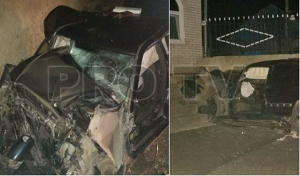 S-a izbit cu masina in Manastirea din Calaraseuca: soferul a murit pe loc, masina - facuta zob - FOTO
