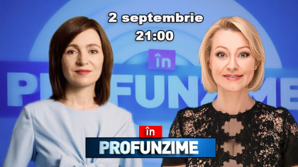 Presedintele Maia Sandu vine joi la emisiunea In PROfunzime