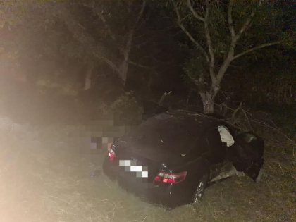 Un barbat a murit, dupa ce a pierdut controlul volanului si s-a izbit intr-un copac, in Gagauzia - FOTO