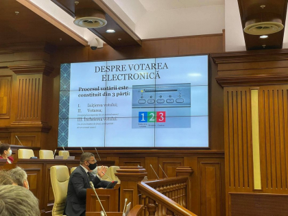 Ultima ora. De astazi, deputatii vor vota electronic in Parlament. Alaiba: "Societatea va putea vedea activitatea, vot dupa vot, a fiecarui deputat" Ultima ora. De astazi, deputatii vor vota electronic in Parlament. Alaiba: "Societatea va putea vedea activitatea, vot dupa vot, a fiecarui deputat"