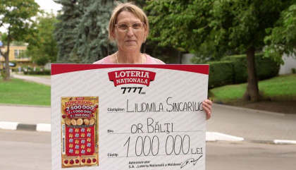 O pensionara din Balti a devenit milionara cu noul bilet ”Super Loto+”