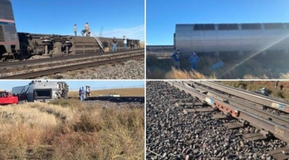 Un tren in care se aflau peste 150 de persoane a deraiat in SUA. Cel putin trei oameni au murit - VIDEO Un tren in care se aflau peste 150 de persoane a deraiat in SUA. Cel putin trei oameni au murit - VIDEO