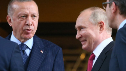Dupa perioada de autoizolare, Putin s-a intalnit cu Erdogan la Soci. Liderul turc i s-a adresat cu „dragul meu prieten”