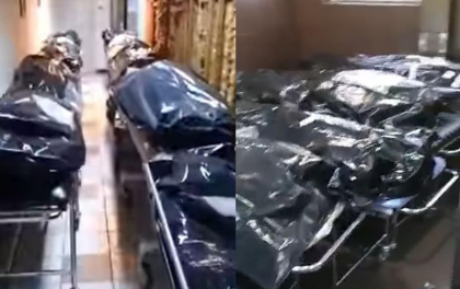 Imagini dramatice. Morga unui spital plina de morti COVID, care nu mai au loc in frigidere - VIDEO