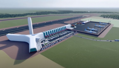 Cum ar arata aeroportul din Balti in imaginatia Marinei Tauber, care se vrea primar - FOTO