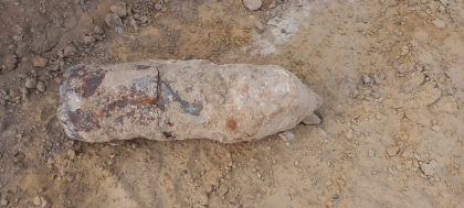  Ministerul Apararii: o bomba de aviatie de 25 kg a fost descoperita in raionul Anenii Noi - FOTO