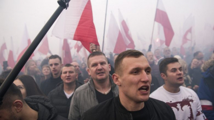 Zeci de mii de extremisti au organizat un mars al „patriotilor” in capitala Poloniei
