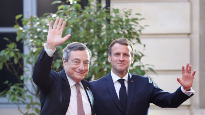 Macron si Draghi pregatesc un acord menit sa transforme Franta si Italia in noul centru de putere al UE, dupa plecarea lui Merkel