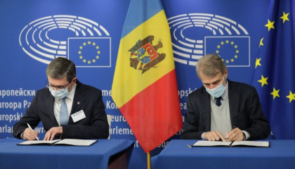 Un Memorandum de intelegere intre Parlamentul Republicii Moldova si Parlamentul European a fost semnat de catre Igor Grosu si David Sassoli Un Memorandum de intelegere intre Parlamentul Republicii Moldova si Parlamentul European a fost semnat de catre Igor Grosu si David Sassoli