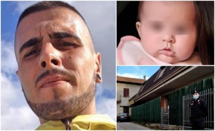Romanul din Italia, acuzat ca a violat-o si ucis-o in bataie pe fetita de 18 luni a iubitei lui, a fost condamnat pe viata