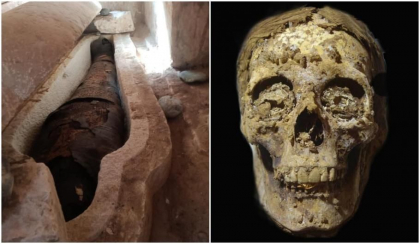Arheologii spanioli au descoperit doua mumii cu limbi de aur in morminte vechi de 2.500 de ani Arheologii spanioli au descoperit doua mumii cu limbi de aur in morminte vechi de 2.500 de ani