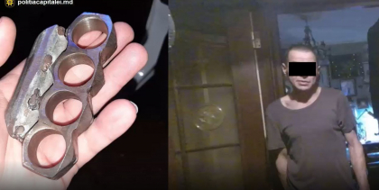 Si-a amenintat concubina cu bataia si a ajuns pe mana politistilor. Momentul in care individul a fost retinut - VIDEO