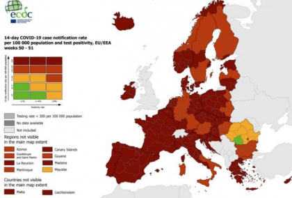 Coronavirus - Intreaga Europa in rosu, cu exceptia Romaniei, scrie presa belgiana Coronavirus - Intreaga Europa in rosu, cu exceptia Romaniei, scrie presa belgiana