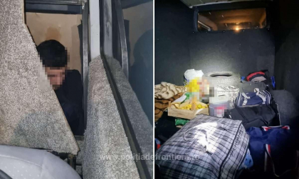 A ascuns patru cetateni straini in microbuz si a incercat sa ii treaca vama ilegal. Un moldovean - retinut de autoritatile romane - VIDEO A ascuns patru cetateni straini in microbuz si a incercat sa ii treaca vama ilegal. Un moldovean - retinut de autoritatile romane - VIDEO