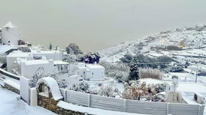 Una dintre cele mai indragite insule din Grecia, acoperita de zapada dupa o ninsoare neobisnuit de puternica - FOTO/VIDEO Una dintre cele mai indragite insule din Grecia, acoperita de zapada dupa o ninsoare neobisnuit de puternica - FOTO/VIDEO