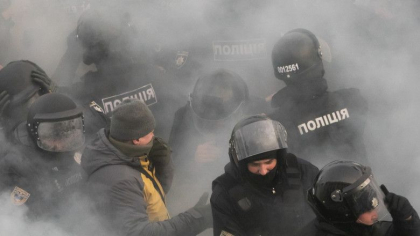 Politia din Ucraina a arestat un grup de persoane suspectate ca pregateau revolte in masa pentru a destabiliza tara