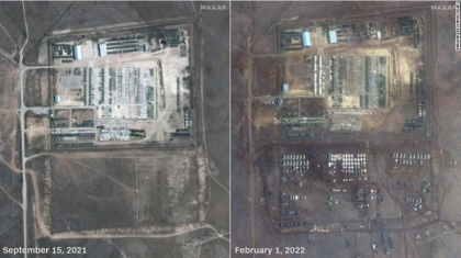 Noi imagini din satelit arata acumularea armatei ruse in jurul Ucrainei - FOTO Noi imagini din satelit arata acumularea armatei ruse in jurul Ucrainei - FOTO