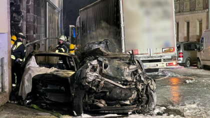 Un sofer de camion aflat sub influenta alcoolului a avariat 31 de vehicule in orasul bavarez Furth