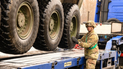 Primele convoaie militare americane intra in aceasta seara in Romania