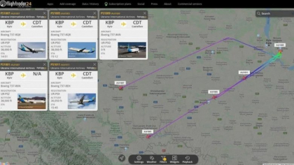 De teama unui posibil razboi, cea mai mare companie aeriana din Ucraina isi evacueaza avioanele de la Kiev
