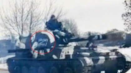 Simbolul misterios aparut pe blindatele rusesti de la frontiera cu Ucraina. Ce ar insemna semnul „Z” Simbolul misterios aparut pe blindatele rusesti de la frontiera cu Ucraina. Ce ar insemna semnul „Z”