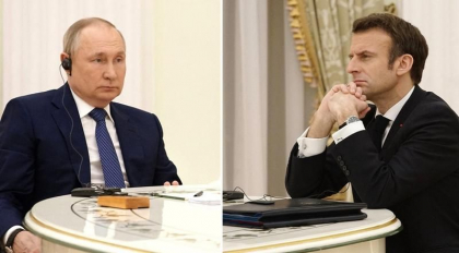 Macron si Putin vor discuta duminica, intr-un „ultim efort diplomatic posibil” Macron si Putin vor discuta duminica, intr-un „ultim efort diplomatic posibil”