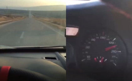 Un tanar a filmat cum conduce cu 200 kilometri pe ora prin localitate. Acesta a publicat imaginile pe retelele de socializare - VIDEO Un tanar a filmat cum conduce cu 200 kilometri pe ora prin localitate. Acesta a publicat imaginile pe retelele de socializare - VIDEO