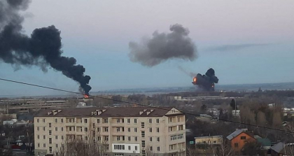 Ucraina spune ca este lovita de un al doilea val de rachete. Soldatii rusi au intrat in regiunea Kiev. Morti si raniti in bombardamente