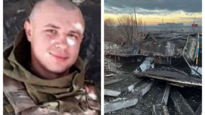 Un inginer din armata ucraineana s-a sacrificat aruncand in aer podul pe care se afla pentru a opri tancurile rusesti Un inginer din armata ucraineana s-a sacrificat aruncand in aer podul pe care se afla pentru a opri tancurile rusesti