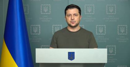 Presedintele Ucrainei, Vladimir Zelenski: "Inamicul nu are nicio sansa in acest razboi civil incontestabil" Presedintele Ucrainei, Vladimir Zelenski: "Inamicul nu are nicio sansa in acest razboi civil incontestabil"